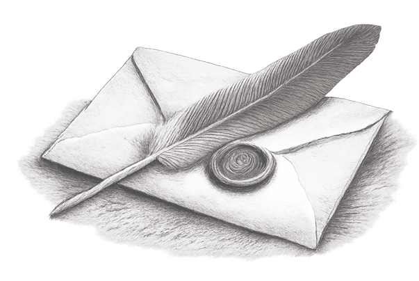 Hand writing illustration